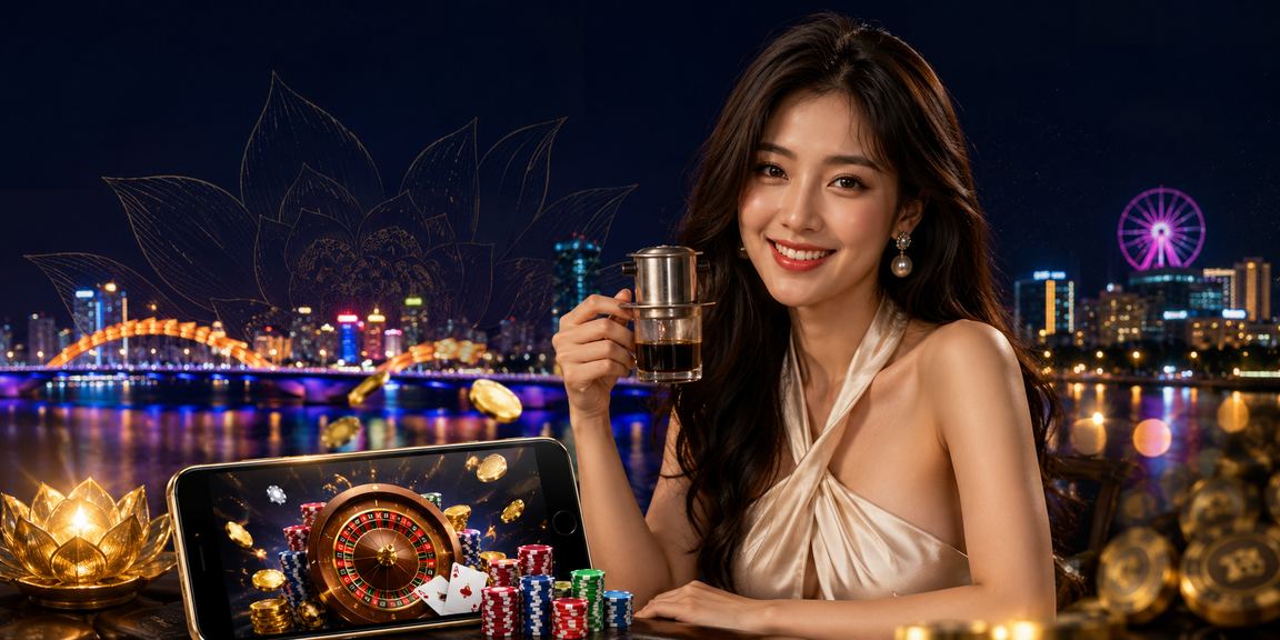 Người dùng thưởng thức cà phê và đặt cược trực tuyến tại Đà Nẵng