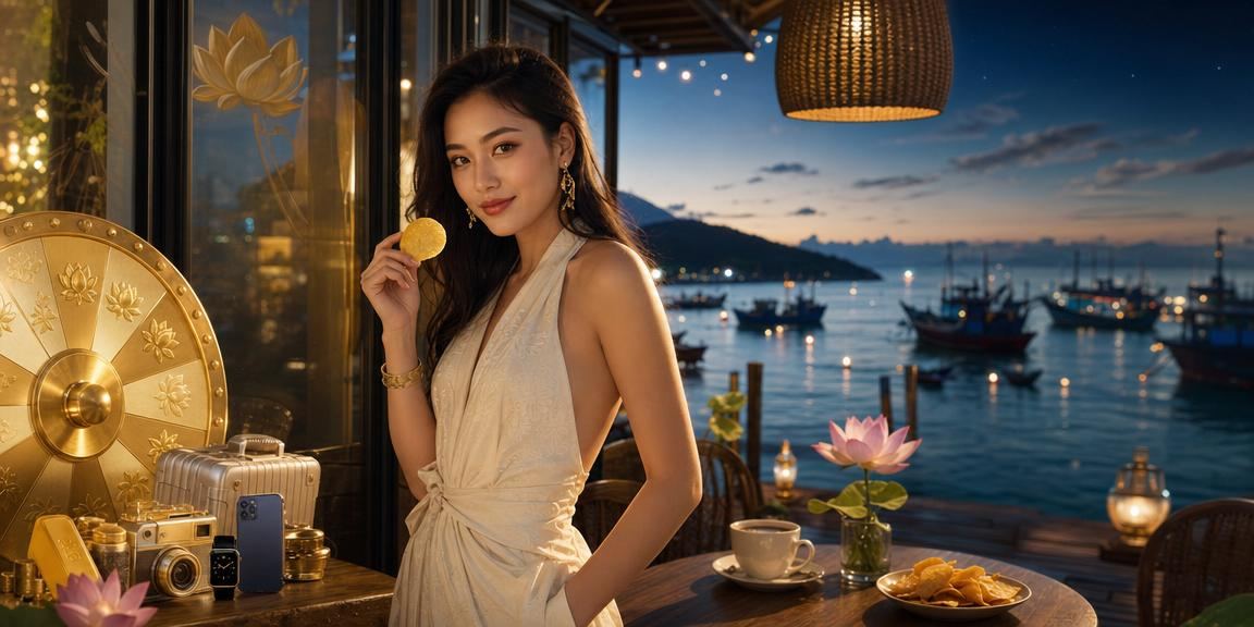 Người dùng tham gia lucky draw Jackpot tại quán cà phê Mũi Né